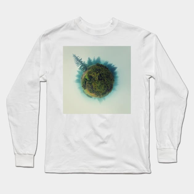 foggy dwarf planet Long Sleeve T-Shirt by psychoshadow